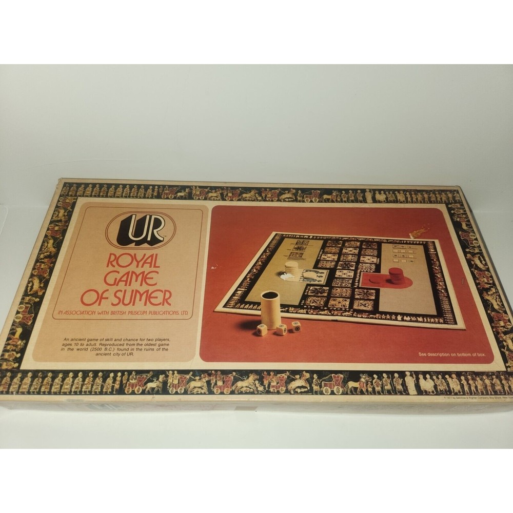 Vintage UR Royal Game of the Summer Board Game British Museum Complete